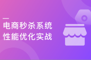 聚焦Java性能优化 打造亿级流量秒杀系统（附赠秒杀项目）