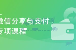 微信分享与支付专项课程（公众号、小程序、小程序云）