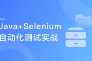 Java Web自动化测试 Selenium基础到企业实际应用完结无密